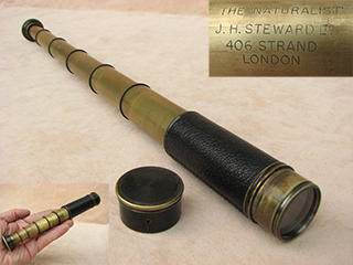 J.H. Steward 6 draw pocket telescope 'The Naturalist'